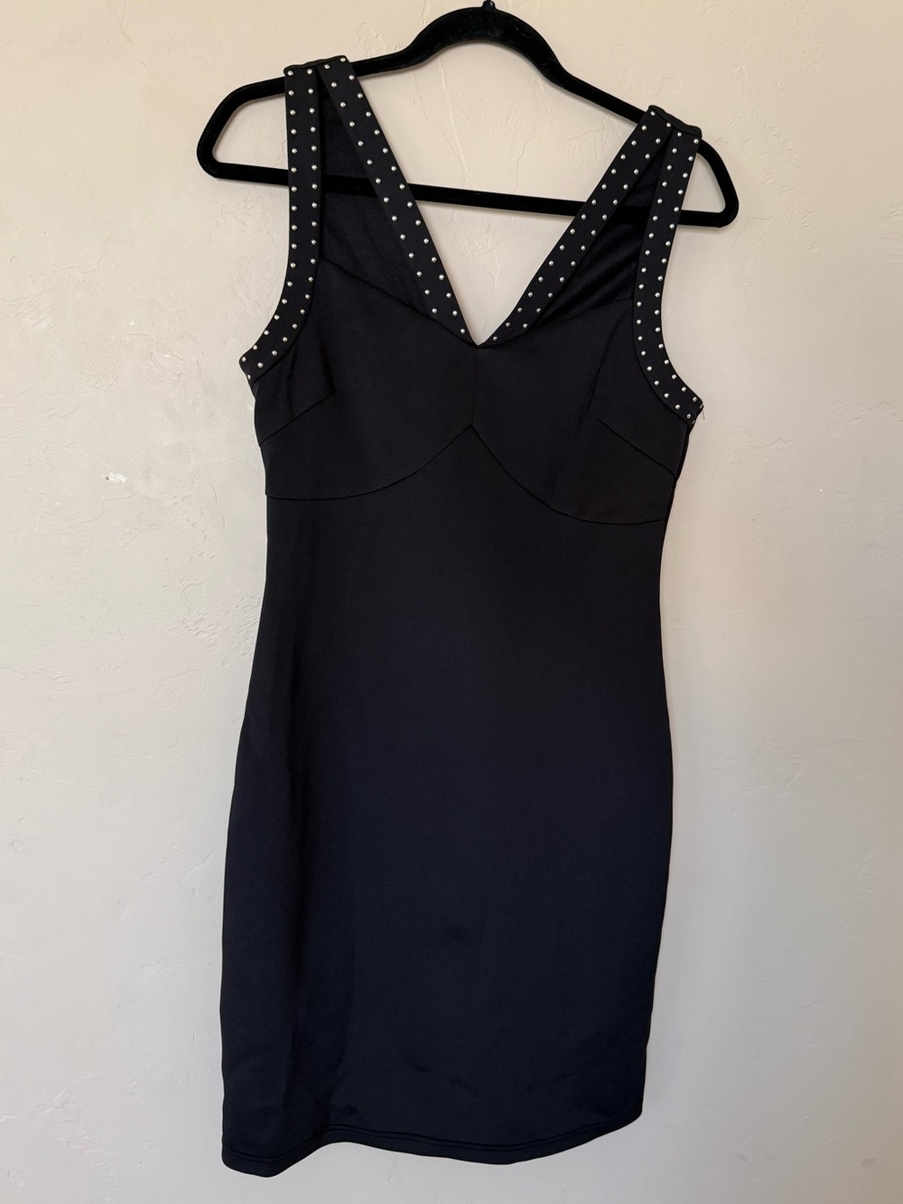 GUESS Los Angeles Studded Bodycon Mini Dress | Size - Picture 3 of 9